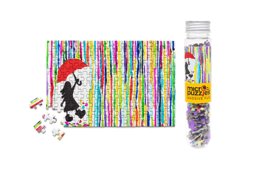 Rainbow Rain MicroPuzzle - Mini Jigsaw Puzzle