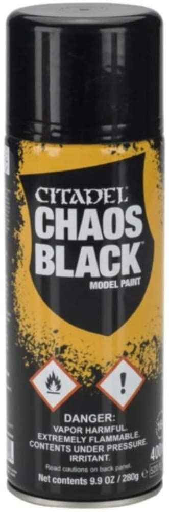 Games Workshop Citadel Spray Paint Chaos Black 9.9 Oz (62-02