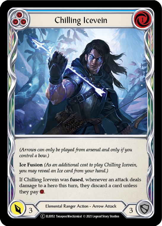 Chilling Icevein (Blue) [U-ELE052] (Tales of Aria Unlimited)  Unlimited Rainbow Foil