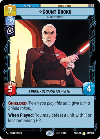 Count Dooku - Darth Tyranus (038/252) [Spark of Rebellion]