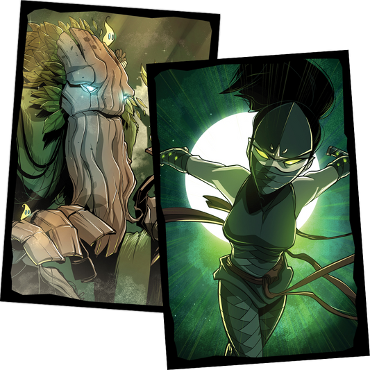 Dice throne: Card sleeves Treant and Ninja