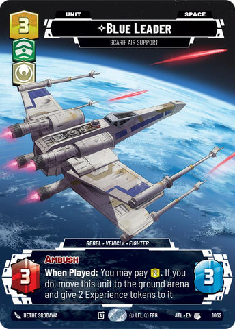 Blue Leader - Scarif Air Support (Prestige Foil) (1062) [Jump to Lightspeed]