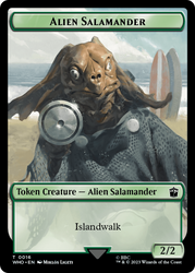 Alien // Alien Salamander Double-Sided Token [Doctor Who Tokens]