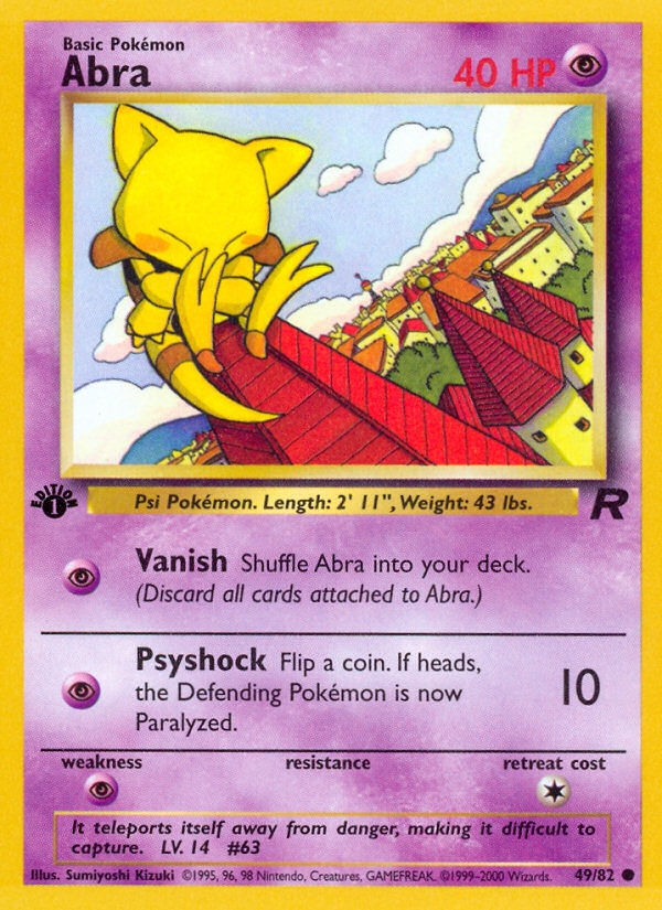 Abra (49/82) [Team Rocket 1st Edition]