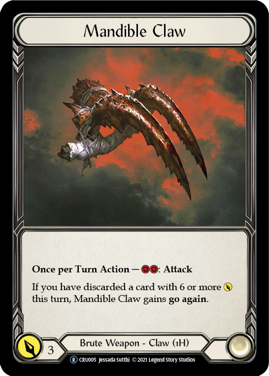 Mandible Claw [U-CRU005] (Crucible of War Unlimited)  Unlimited Rainbow Foil