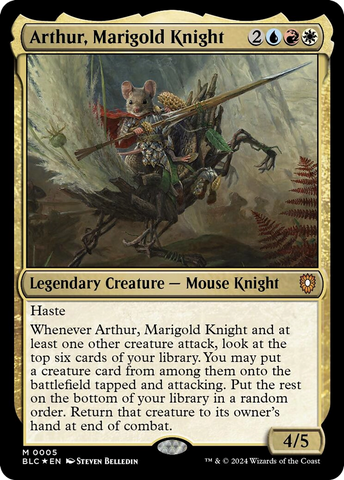 Arthur, Marigold Knight [Bloomburrow Commander]