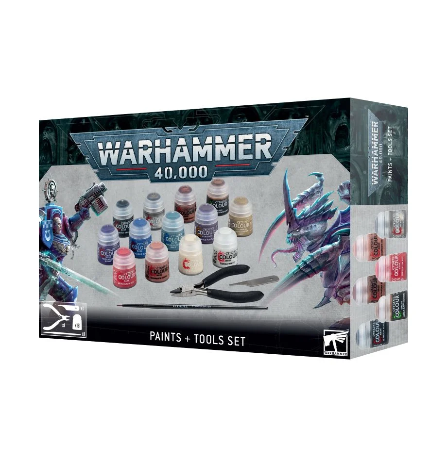 Warhammer 40k - Paints and Tools Set (60-12) (New)