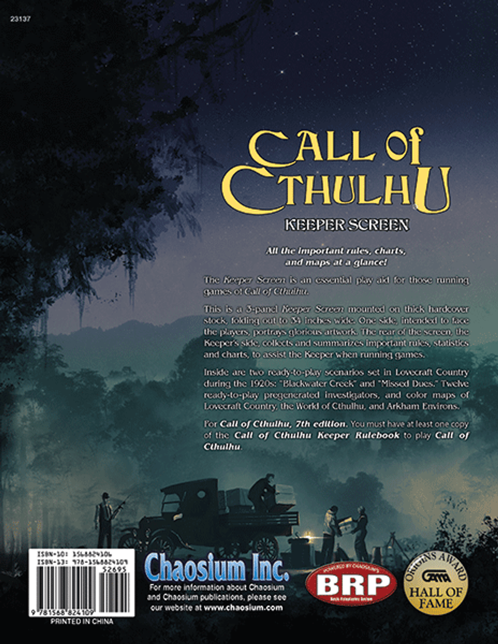 Call Of Cthulhu 7th Keeper's Screen Pack