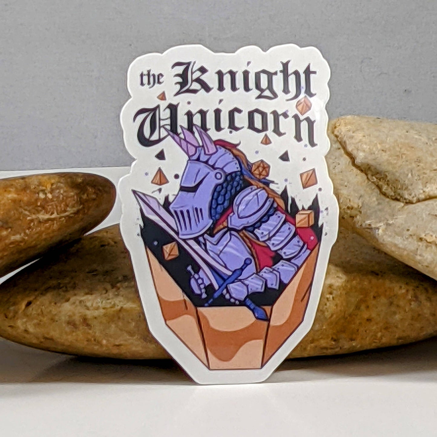 Unicorn Knight Dungeon Master Screen TTRPG 2.5" Sticker