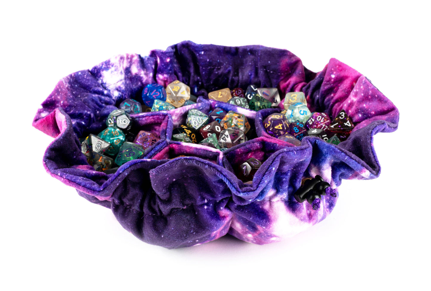 Velvet Compartment Dice Bag with Pockets (9102)