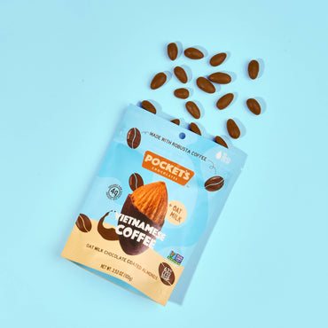 Vietnamese Coffee Choco Nuts, 3.53 oz Standing Pouch