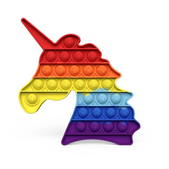 Pop Rainbow Push Bubble Toy Fidget Toy - Unicorn