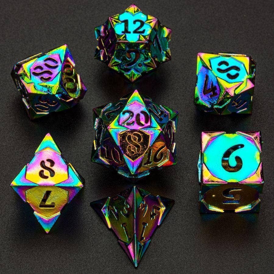 BRMS03 Morning Star Hollow Dice Prism Rainbow