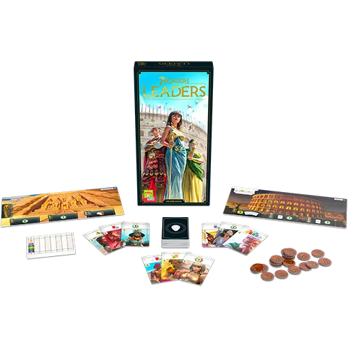 7 Wonders: Leaders - Inside the box - At the heart of your city, exceptional men and women inspire your people and carry your civilization to its acme. Choose them carefully and they will contribute to your greatness. Neglect them and they will end up leading rival cities!