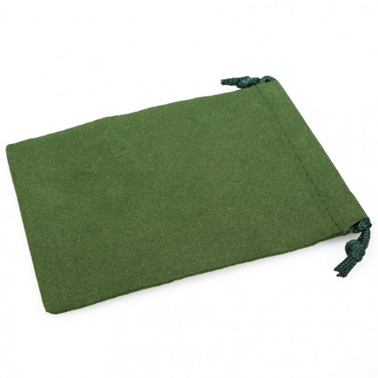 Dice Bag: Suede Cloth Green
