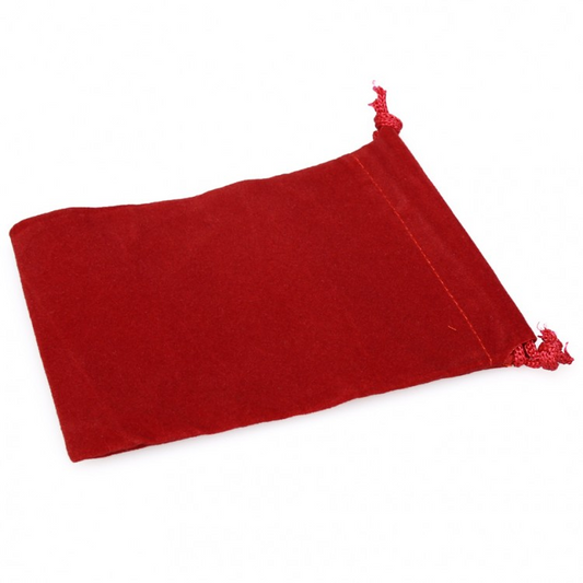 Dice Bag: Suede Cloth Red