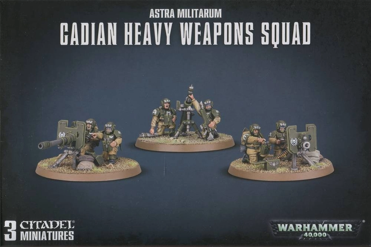 Warhammer 40K: Astra Militarum: Cadian Heavy Weapon Squad (47-19)