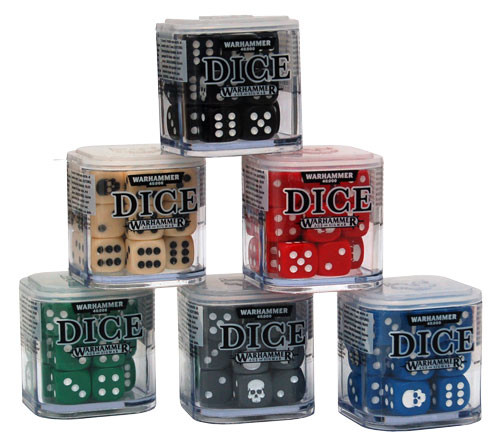 Warhammer: 12mm Dice Cube (Various Colors) (65-36)