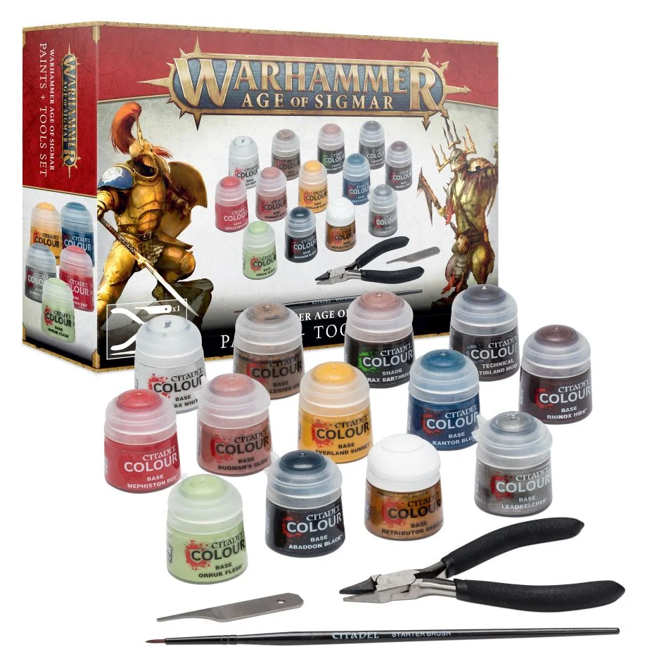 Warhammer: Age Of Sigmar- Paints and Tools (80-17)