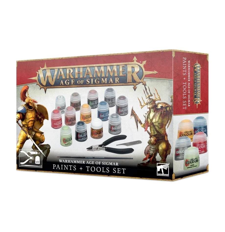 Warhammer: Age Of Sigmar- Paints and Tools (80-17)