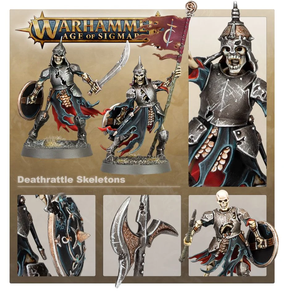 Warhammer Age Of Sigmar Deathrattle Skeletons (91-42)