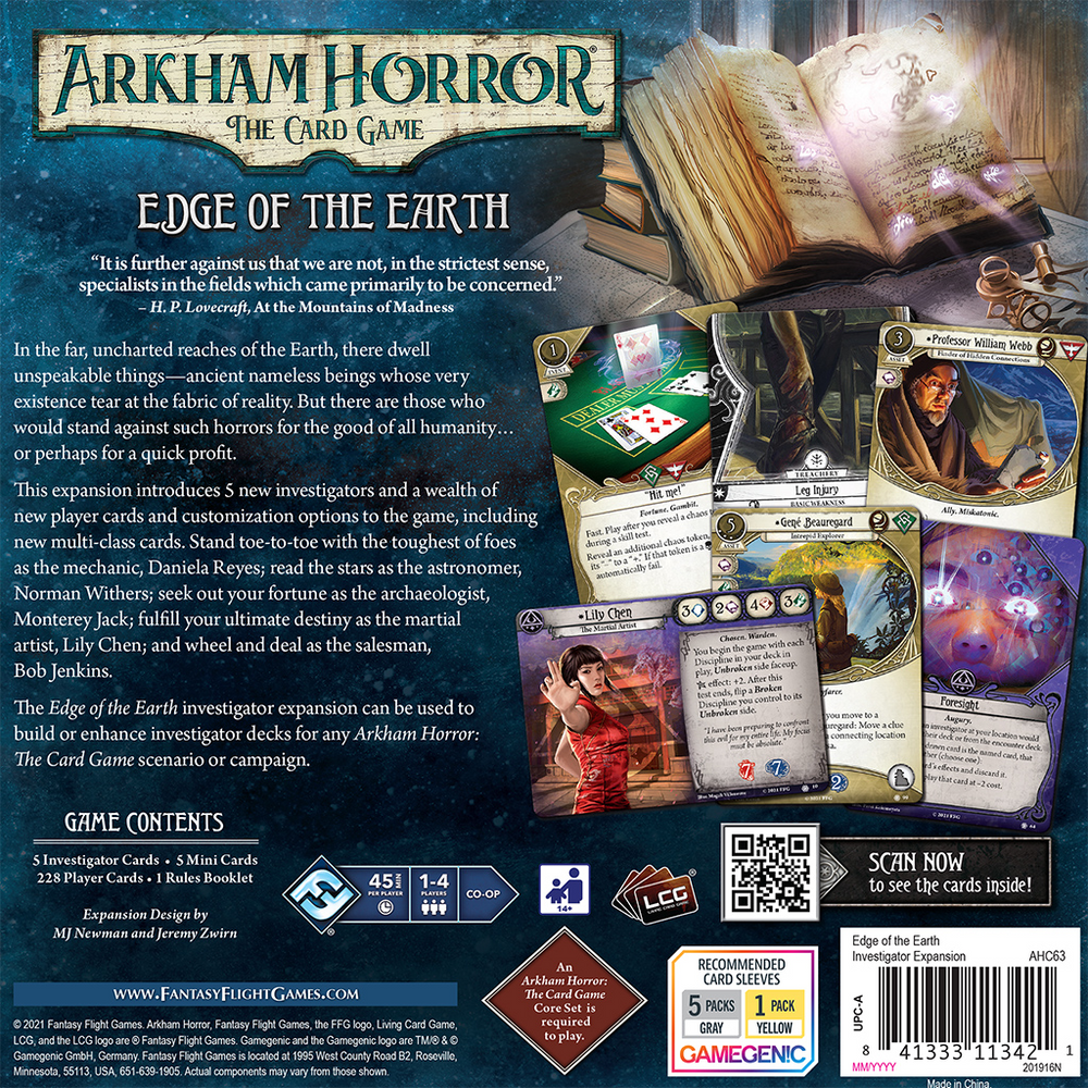 Arkham Horror LCG: At the Edge of the Earth Investigator Box