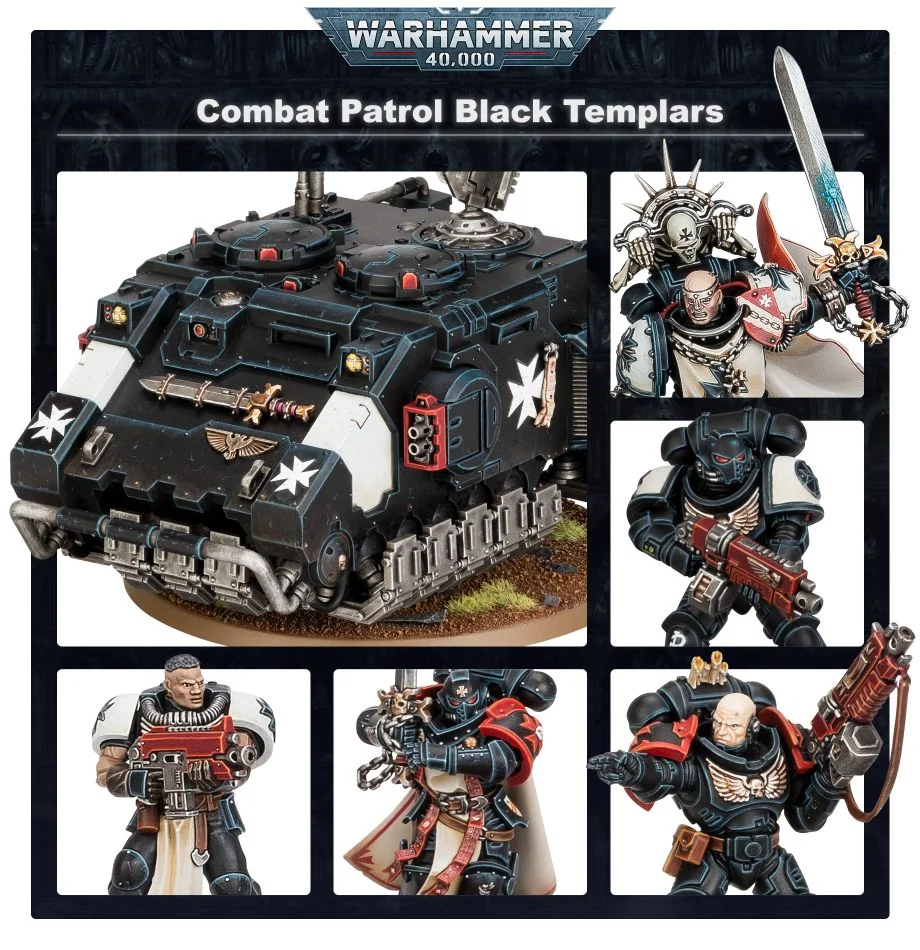 Warhammer 40K Combat Patrol Black Templars (55-50)