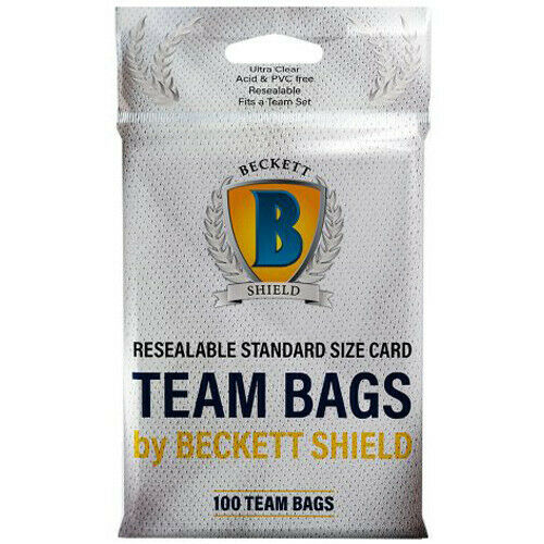 Beckett Team Bags Resealable (Pack 100)