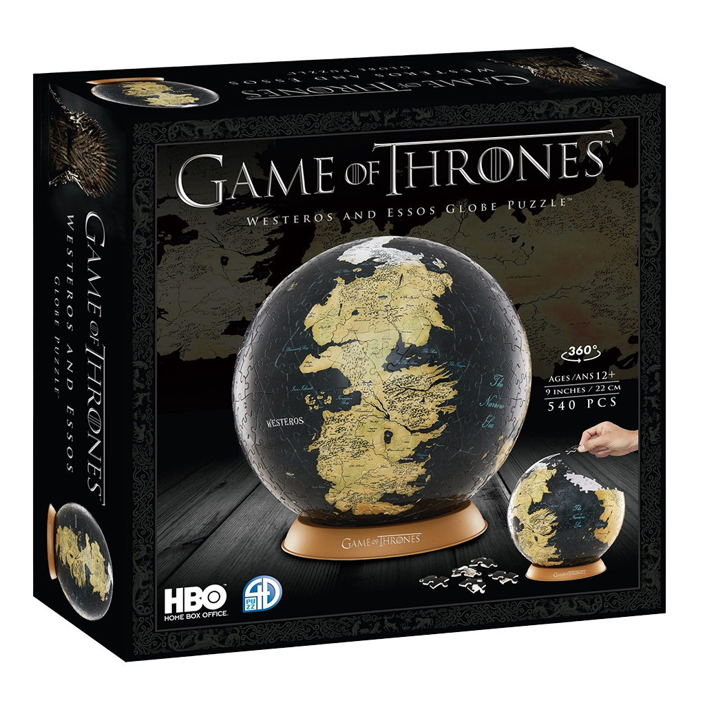 4D Puzzle Game Of Thrones 9in Globe