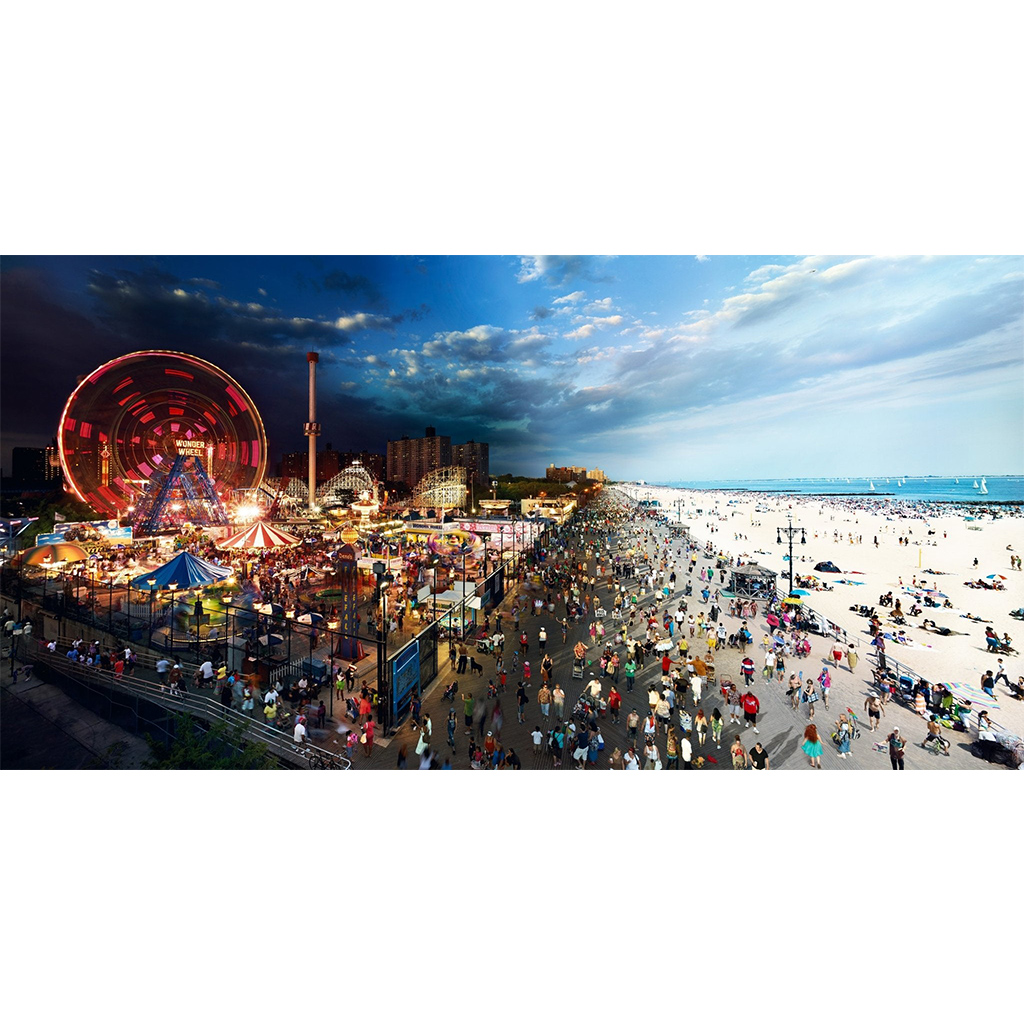 Puzzle: Stephen Wilkes Coney Island, Day to Night