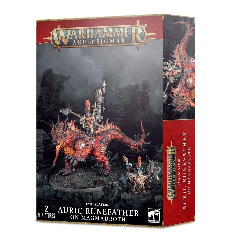 Warhammer Age of Sigmar - Auric Runefather on Magmadroth (84-23