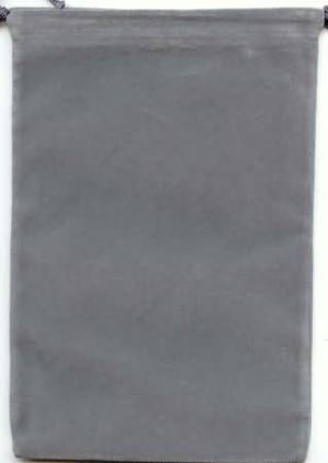Dice Bag: Suede Cloth Grey/Tan