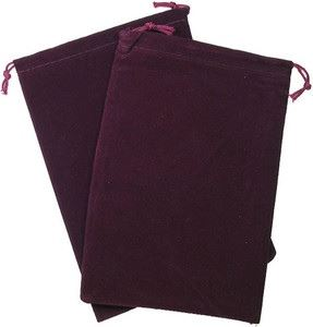 Dice Bag: Suede Cloth Burgundy