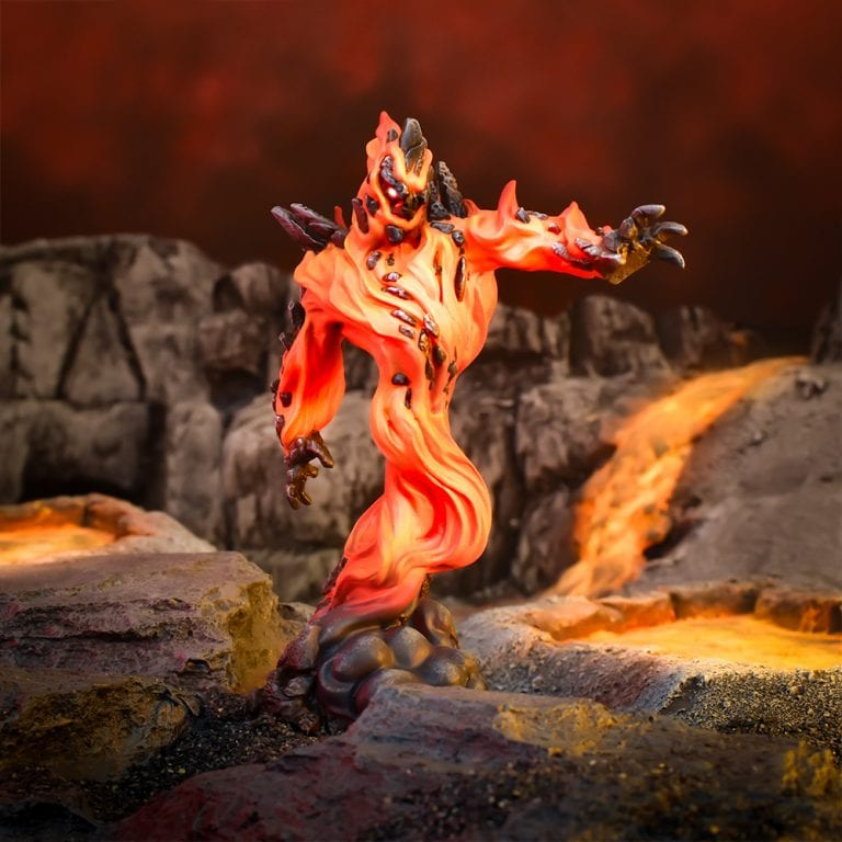 Kings Of War Salamanders greater fire elemental