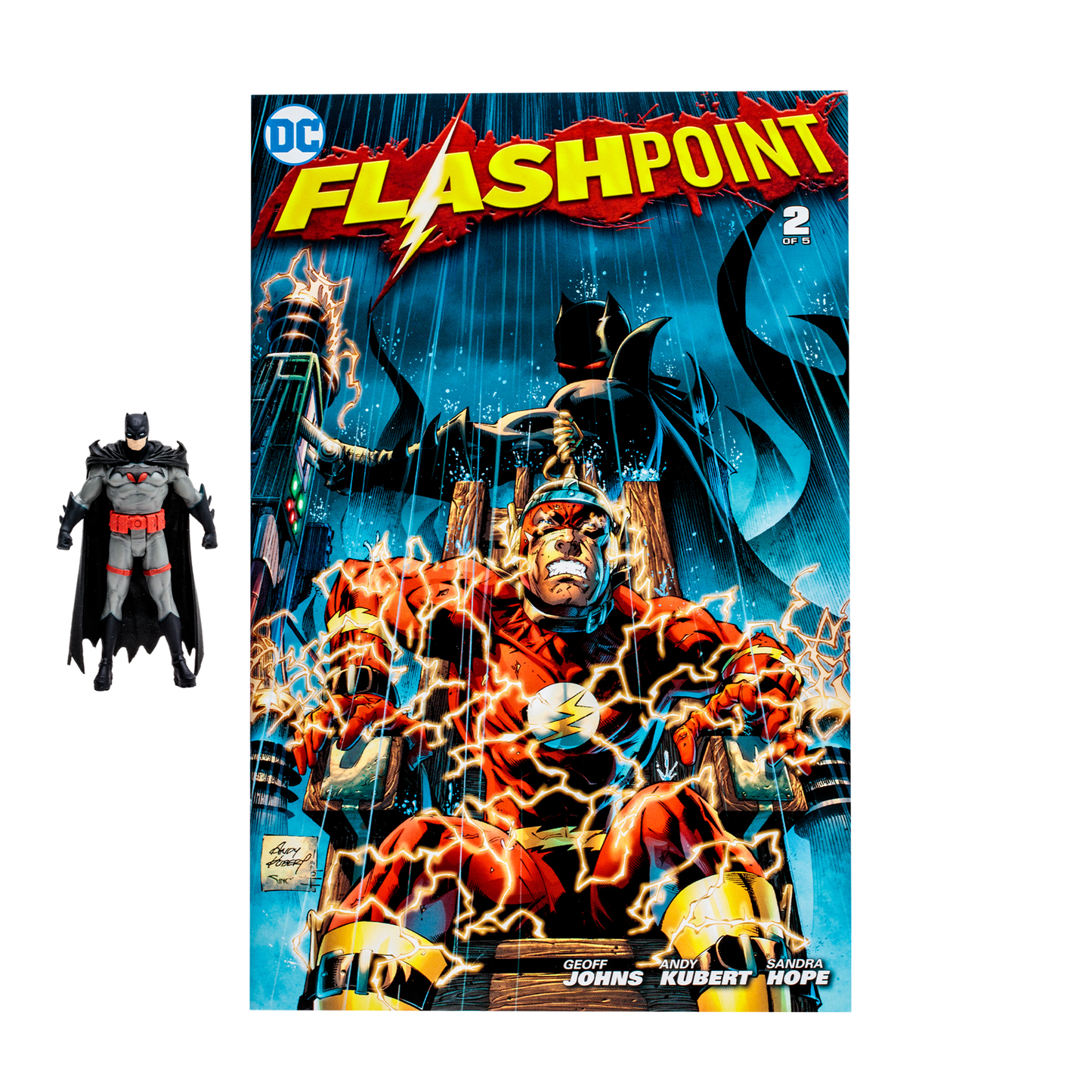 DC Direct - 3in Figure with Comic - Batman (Flashpoint)