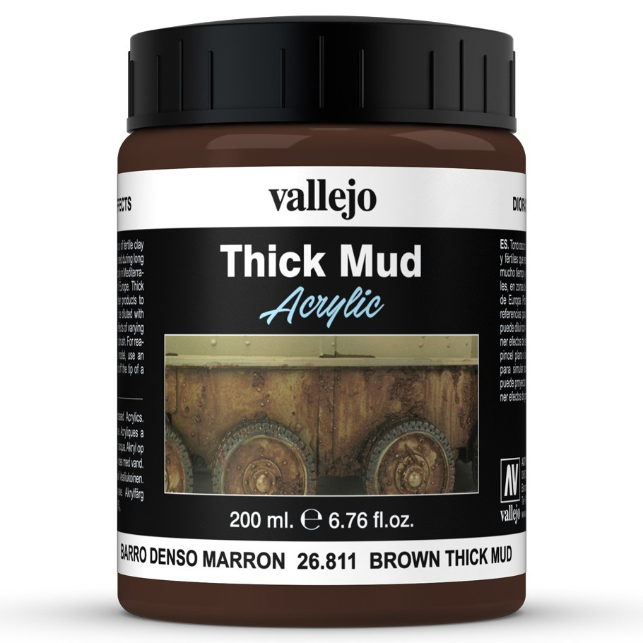 Vallejo Mud: Brown Thick Mud (200ml)