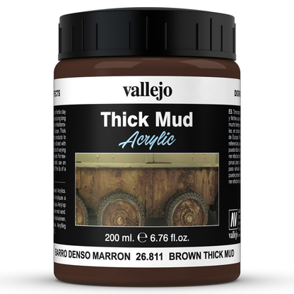 Vallejo Mud: Brown Thick Mud (200ml)