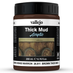 Vallejo Mud: Brown Thick Mud (200ml)