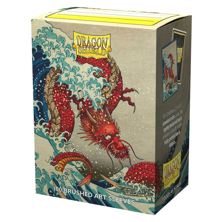 Dragon Shield 100ct Brushed Great Wave